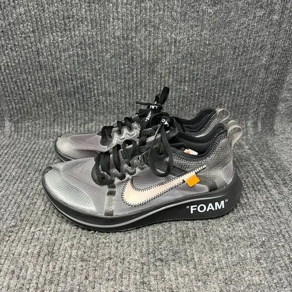 Nike Off-White‎ x Zoom Fly SP Black Shoes Mens 6.5 / Womens 8 AJ4588-001